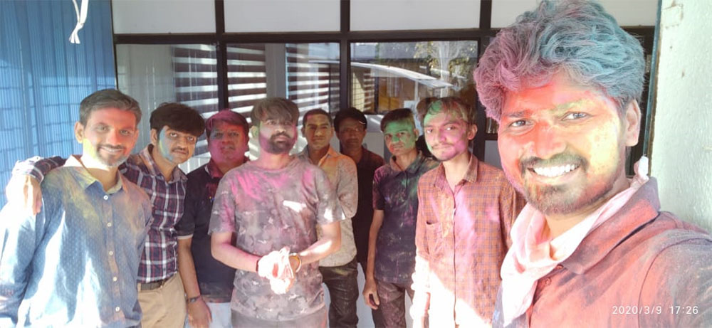 Span System team Holi Celebration at office